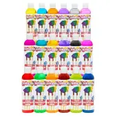 Paraben Free Liquid Watercolor Paints 8 oz Set of 18 by Colorations