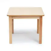 24 x 24 Maple Laminate Table 24 H by JB Poitras