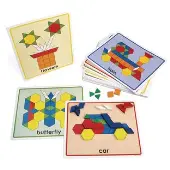 Pattern Block Picture Cards Set of 20 by Excellerations