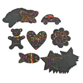 Scratch Designs Shapes Set of 98 by Colorations