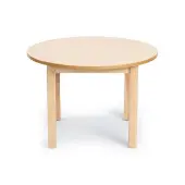 30 Round Maple Laminate Table 14 H by JB Poitras