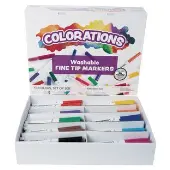 Washable Fine Tip Marker Classroom Value Pack Set of 200 by Colorations