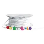 White Beading Elastic 100 Yards by Colorations
