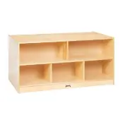 Double Sided Mobile Shelf Storage Island 1 storage by Jonti Craft