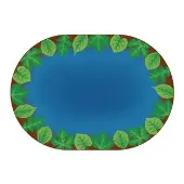 Harmony Leaf Places Carpet 8 3 x 11 8 Oval by Environments