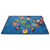 Give the Planet a Hug 6 x 9 Rectangle Premium Carpet 1 carpet by Carpets for Kids