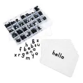 Magnetic Dry Erase Boards With Black Plastic Letters 6 Student Pack by Really Good Stuff LLC