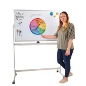 Mobile Reversible Dry Erase Whiteboard Easel by Really Good Stuff LLC