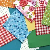Fabric Squares 150 Pieces by Colorations
