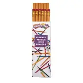 Primary Pencils with Erasers Set of 12 by Colorations