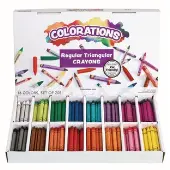 Regular Size Triangular Crayons Value Pack Set of 208 by Colorations