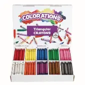 Large Triangular Crayons Value Pack Set of 200 by Colorations