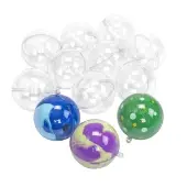 Clear Ball Ornaments Set of 12 by Colorations