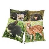 Baby Woodland Animal Pillows Set of 4 by Environments