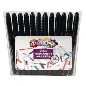 Black Permanent Markers Set of 12 by Colorations