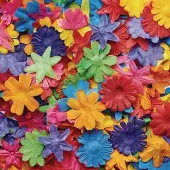 Colorful Fabric Flowers 300 Pieces by Colorations
