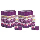 Jumbo Washable Purple Glue Sticks Set of 24 141 oz each by Colorations