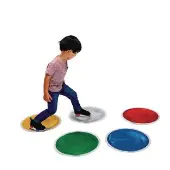 Glitter Circle Liquid Tiles Set of 5 by Excellerations