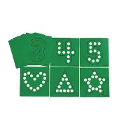 Dabber Dot Stencil Set Numbers and Shapes 20 Piece Stencil Set by Colorations