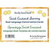 Dual Language SEL Conversation Cards For Home Lenguaje Dual Tarjetas de Conversacion para el Hogar 18 Cards by Really Good Stuff LLC