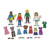 Magnetic Dressing Dolls 80 Pieces by Excellerations