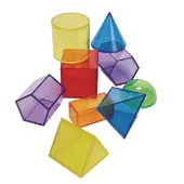 STEM Translucent Geometric Shapes with Activity Cards by Excellerations