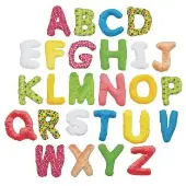 5 Jumbo Premium Soft Sensory Alphabet Letters with Basket for Toddlers by Excellerations