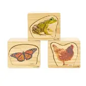 early STEM Life Cycles Nesting Puzzles Set of 3 by Excellerations