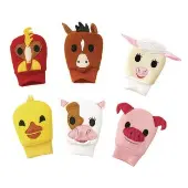 Happy Hands Farm Puppets Set of 6 by Excellerations