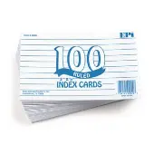 Ruled Index Cards Pack of 100 by Really Good Stuff LLC
