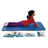 Anti Slip Yoga Pose Activity Pads Set of 14 by Excellerations