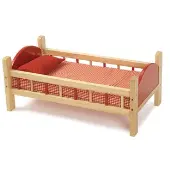 Wooden Doll Bed 21 3 4 L by Excellerations