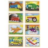 Transportation Puzzles Set of 8 by Excellerations