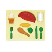 3D Chunky Food Puzzle Dinner by Excellerations
