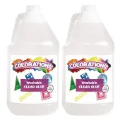 Washable Clear Glue 2 Gallons Value Pack by Colorations