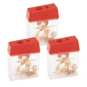 Pencil Sharpener for Regular and Jumbo Pencils Set of 3 by Colorations