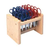 Natural Wood Scissor Rack by Colorations