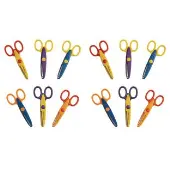 Crazy Cut Craft Scissors Set of 12 by Colorations