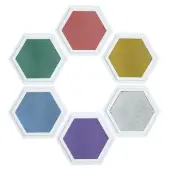 Large Metallic Washable Stamp Pads Set of 6 by Colorations