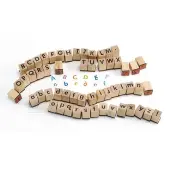 Classroom ABC Rubber Stamp Set 56 Pieces by Colorations