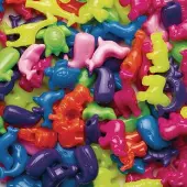 Big Bright Animal Beads 1 lb by Colorations