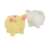 Decorate A Piggy Bank Set of 12 by Colorations