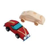 Real Rolling Wooden Cars Set of 12 by Colorations