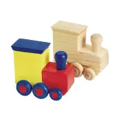 Decorate Your Own Wooden Trains Set of 12 by Colorations