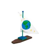 Wooden Sailboats Set of 12 by Colorations