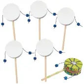 Decorate Your Own Spin Drum Set of 12 by Colorations