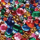 Glittering Rhinestones Craft Jar by Colorations