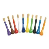 Easy Grip Paint Brushes Set of 10 by Colorations