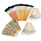 Natural Wooden Brush Kit 72 Pieces by Colorations