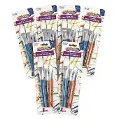 Flat Paint Brushes Set of 4 6 Packs by Colorations